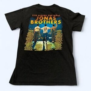 Jonas Brothers "Five Albums One Night" 2023 Tour Tee - Size Small